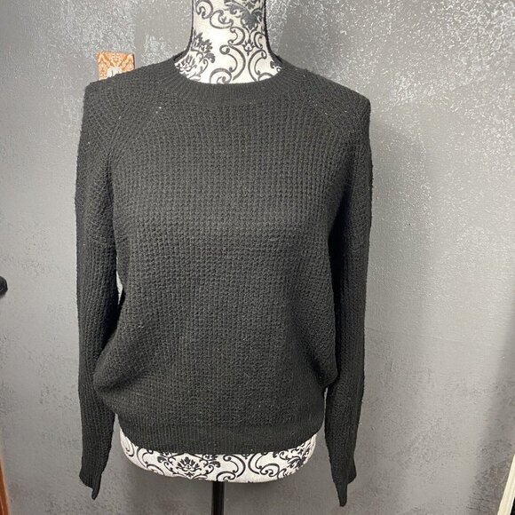Abound Womens Thermal Pullover Solid Color Long Sleeves Crew Neck Stretch. Sz XS - Picture 3 of 11